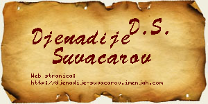Đenadije Suvačarov vizit kartica